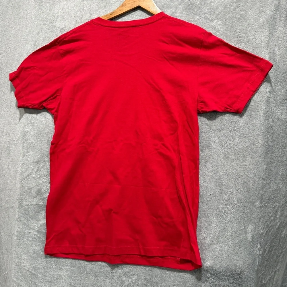 Reason Red Crewneck Tee men’s size large with Subtle Logo